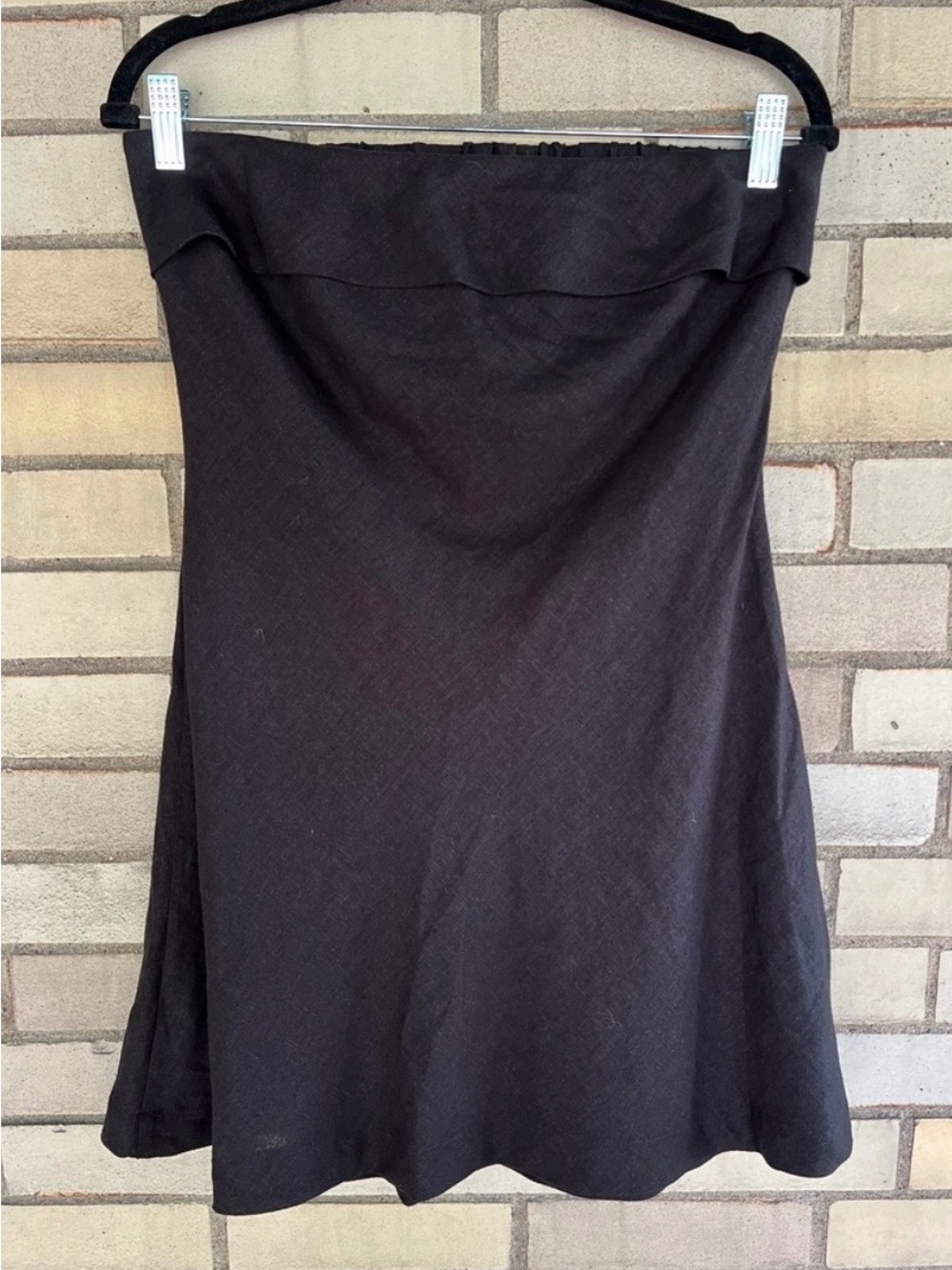 Forever 21 Black Strapless A-Line Mini Dress